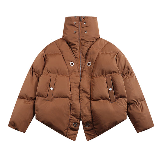 Abrigo Cuello Alto de Algodón Pesado Premium - Image 19