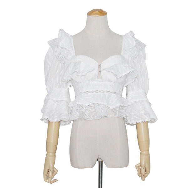 Blusa Bubble de Tres Cuartos Lisa - Versátil para Cualquier Ocasión