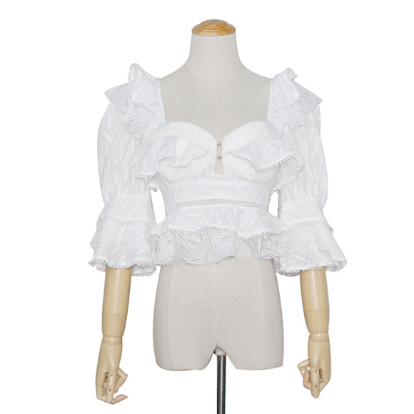 Blusa Bubble de Tres Cuartos Lisa - Versátil para Cualquier Ocasión