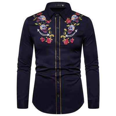 Camisa Suelta Estampada Estilo Western Americano - Image 11