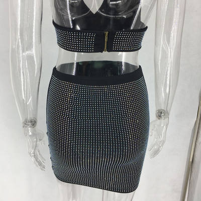 Conjunto de Dos Piezas con Diamantes para Mujer - Image 10