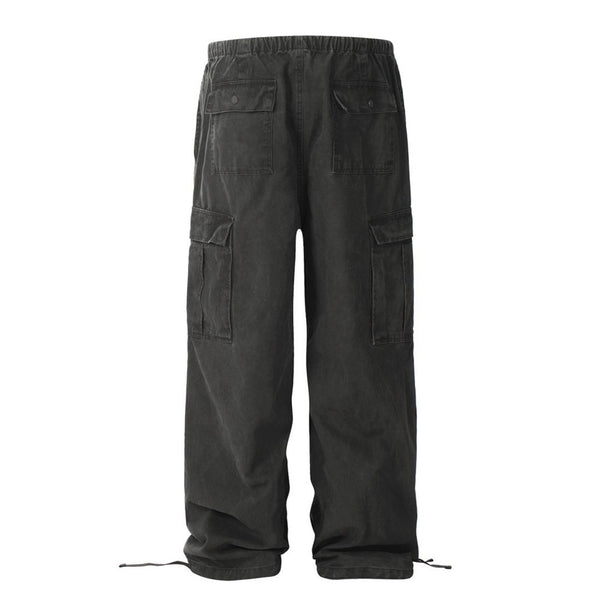 Overol Hombre Moda Contemporánea con Pliegues y Cordón Ajustable