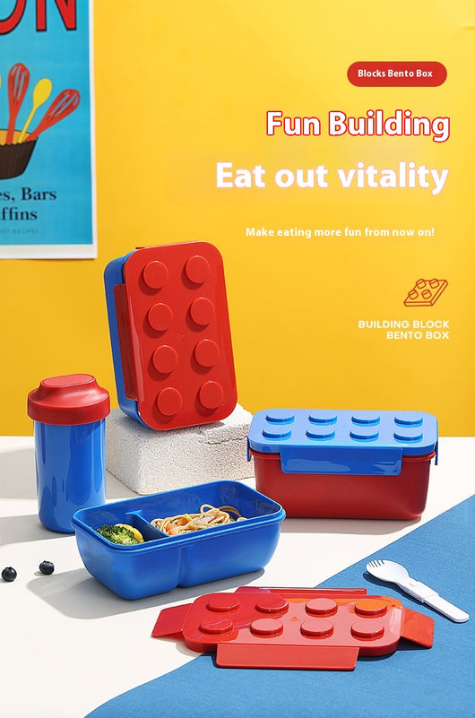 Lonchera Infantil Modular con Bloques - Bento Box Rectangular Calentable - Image 12