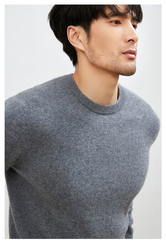 Suéter Grueso Business Casual de Manga Larga para Hombre - Otoño e Invierno - Image 25
