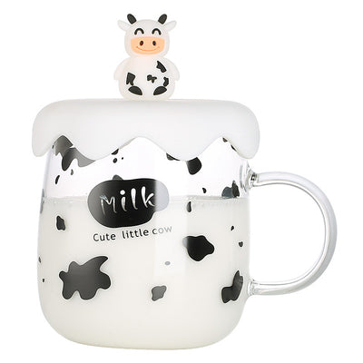 Vaso de Vidrio Grande con Tapa - Diseño Corazón para Oficina y Trabajo - Image 5