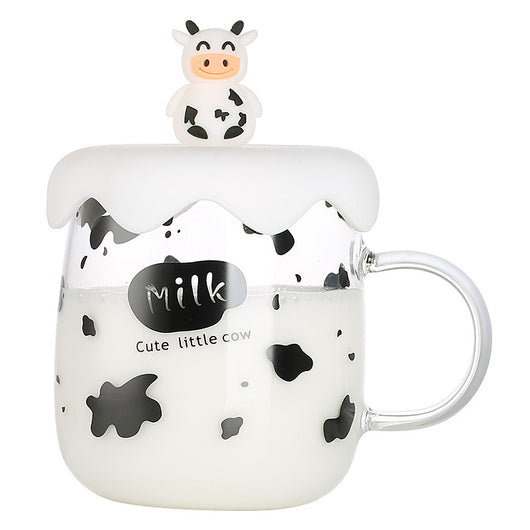 Vaso de Vidrio Grande con Tapa - Diseño Corazón para Oficina y Trabajo - Image 5