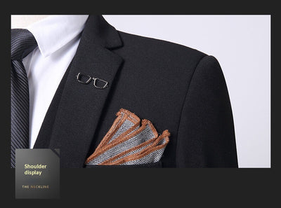 Traje de Novio Tres Piezas Color Sólido Premium - Image 18