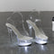 Sandalias de Tacón Stiletto Luminoso Plataforma Sexy Talla 34-43