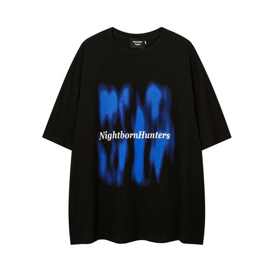 Playera Estampada Azul Ilusorio para Hombre