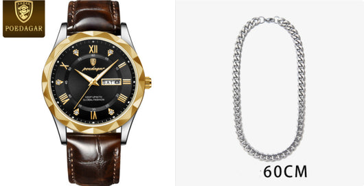 Reloj de Pulsera de Cuarzo Luxury para Hombre con Correa de Cuero - Image 37