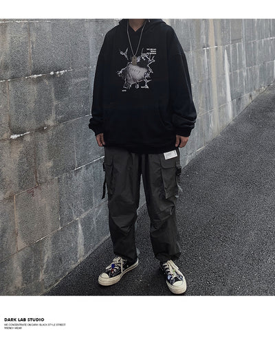Sudadera con capucha de algodón suave y relajada - Image 12
