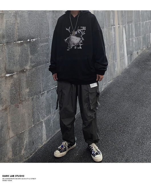 Sudadera con capucha de algodón suave y relajada - Image 12
