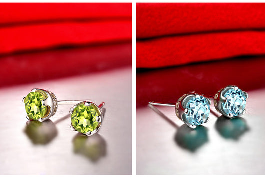 Aretes de Peridoto en Plata Esterlina S925 - Image 7