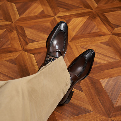 Zapatos de Cuero Genuino para Hombre Estilo Europeo y Británico - Image 18
