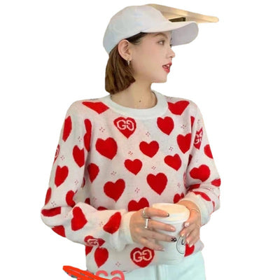 Suéter Tejido Blanco de Manga Larga con Solapa para Primavera y Otoño - Image 6