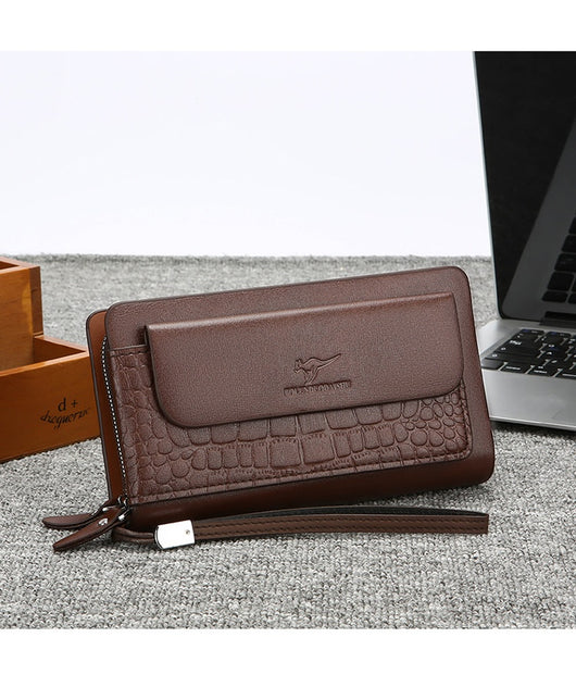 Maletín de Cuero Suave para Hombre con Múltiples Compartimentos - Image 37