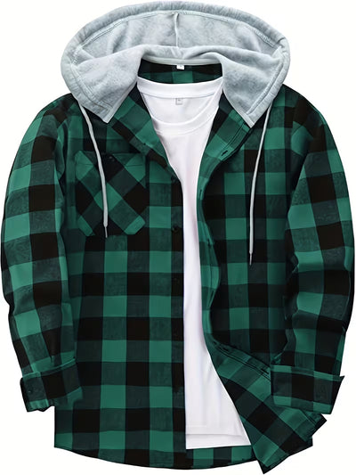 Sudadera Hoodie Cuadros para Hombre - Manga Larga - Image 12