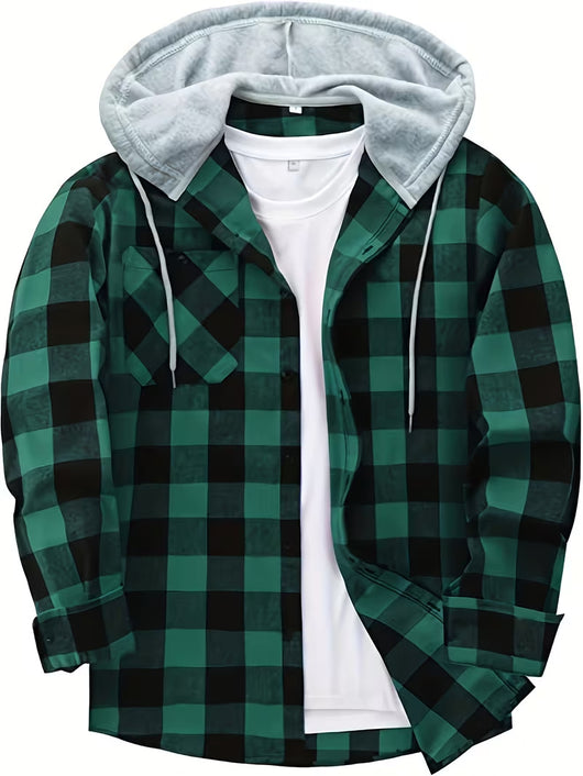 Sudadera Hoodie Cuadros para Hombre - Manga Larga - Image 12
