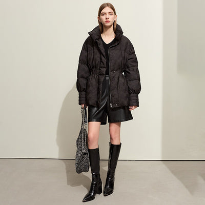 Chaqueta Acolchada Mujer Cuello Alto con Grafeno Tecnológico Negro - Image 9