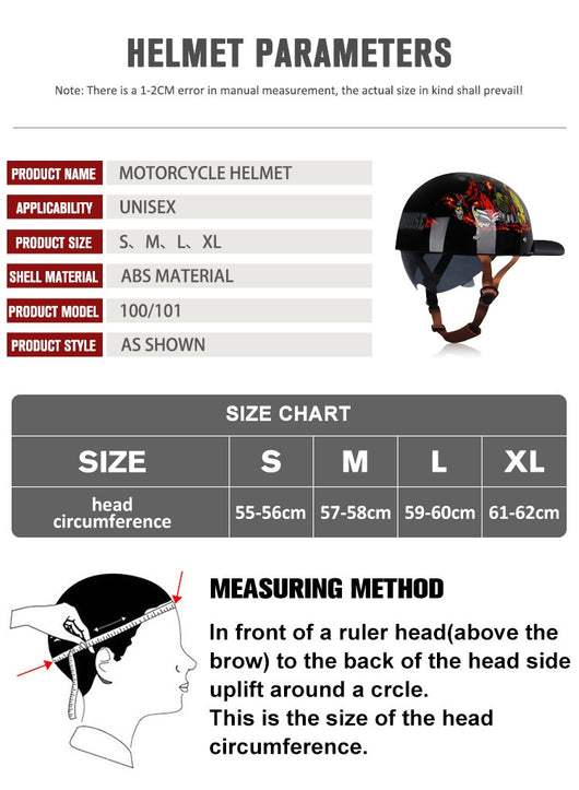 Casco Retro Motociclista con Diseño Impreso Creativo - Image 10