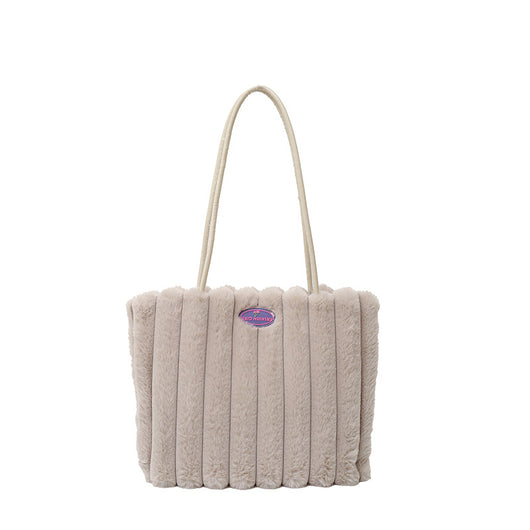 Bolso Tote Grande de Felpa para Otoño e Invierno - Image 9