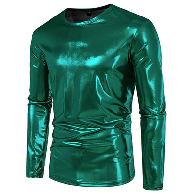 Camiseta de Manga Larga Brillante para Hombre - Base Layer de Moda - Image 8