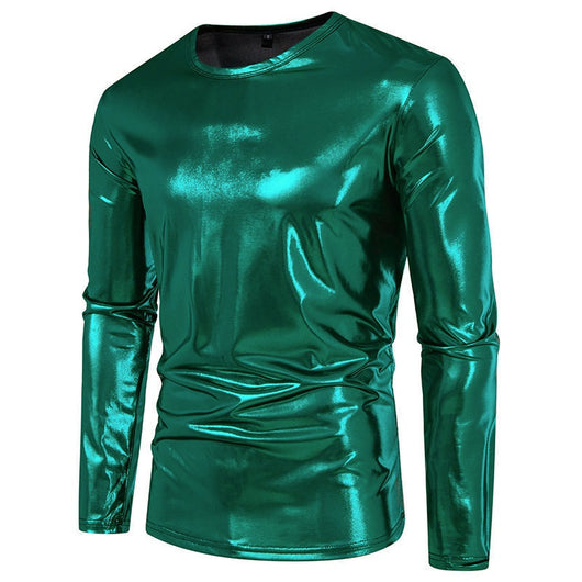 Camiseta de Manga Larga Brillante para Hombre - Base Layer de Moda - Image 8