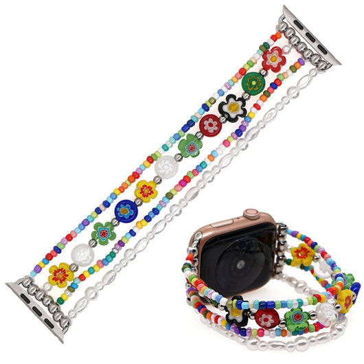 Correa de Reloj con Perlas de Vidrio y Cerámica Suave - Image 4