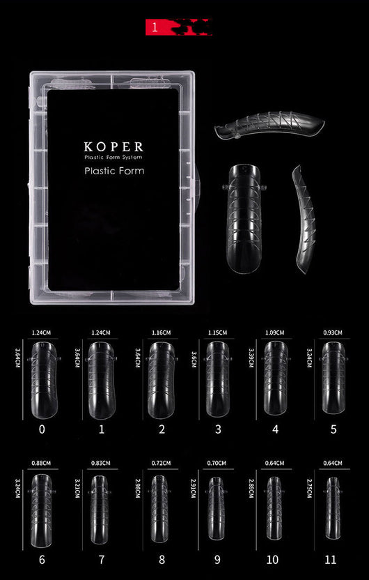 Molde de Uñas Postizas sin Papel de Soporte - Extensión de Acrílico Profesional - Image 5