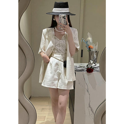 Traje Ejecutivo Mujer Cuello en V - Diseño Minimalista de Alta Moda - Image 10