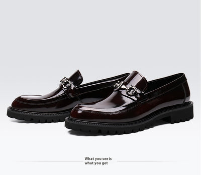 Zapatos Gommino con Hebilla Horse Street en Cuero Japonés Pulido para Hombre - Image 16