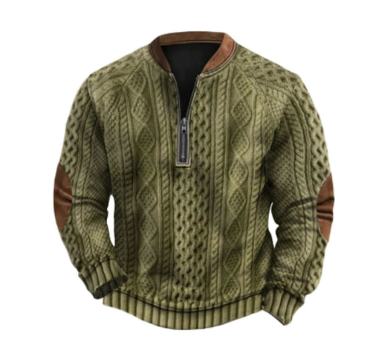 Sudadera Deportiva con Cierre de Medio Zip y Estampado Digital - Image 3