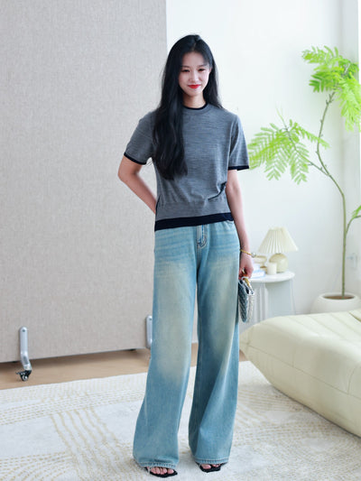 Jeans Rectos Holgados Efecto Vintage para Mujer - Image 17