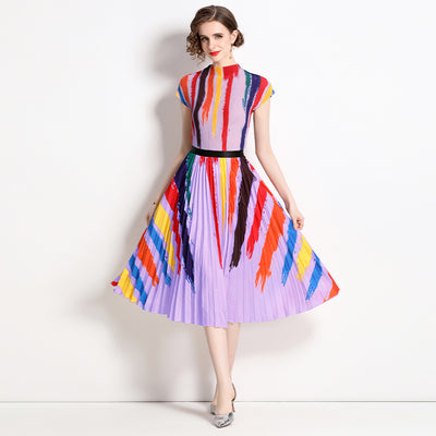 Conjunto Peplum Antienvejecimiento: Top Holgado y Falda Plisada Reductora - Image 3