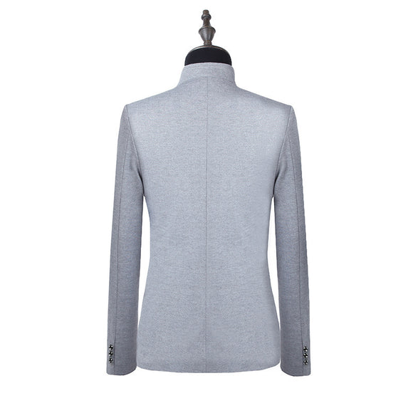 Abrigo Casual Slim Fit de Color Liso para Hombre