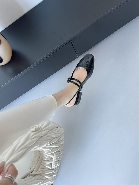 Sandalias Tipo Mocasín con Hebilla y Punta Cuadrada para Mujer - Image 19