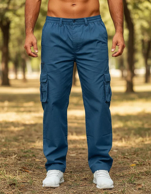 Pantalones Casuales Multibolsillos Hombre - Corte Recto Versátil - Image 12