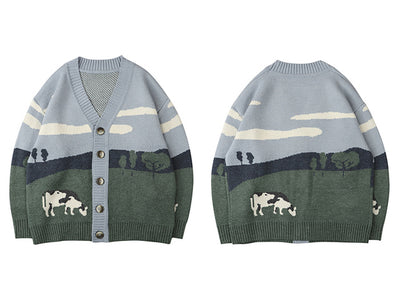 Cardigan Oversize Streetwear Suelto Unisex Hip Hop - Image 8