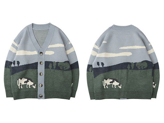 Cardigan Oversize Streetwear Suelto Unisex Hip Hop - Image 8