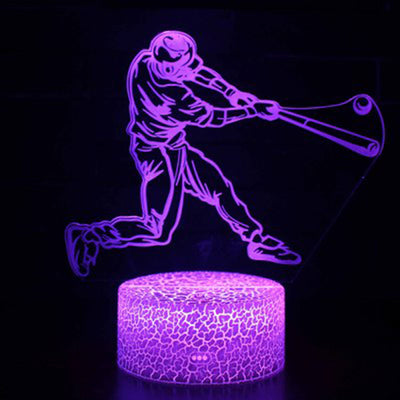Lámpara LED 3D Nocturna Serie Jugador de Hockey - Image 12