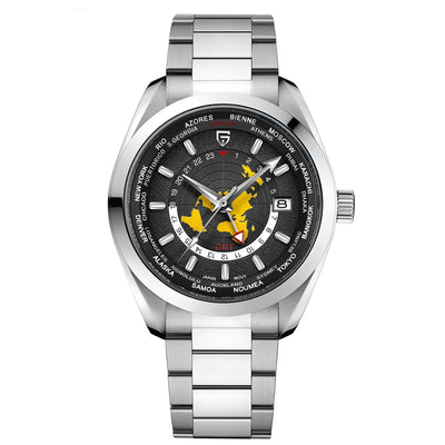 Reloj Mecánico Multifuncional GMT Doble Zona Horaria Luminoso Resistente al Agua - Image 7