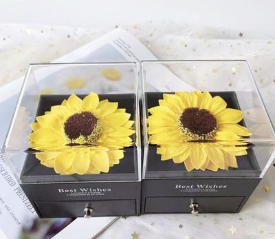 Collar Girasol de Acrílico con Caja de Joyería - Image 8