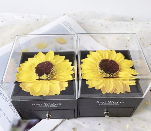 Collar Girasol de Acrílico con Caja de Joyería - Image 8