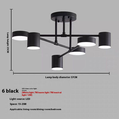 Lámpara de Techo Minimalista Hierro Creativo para Dormitorio y Sala - Image 4