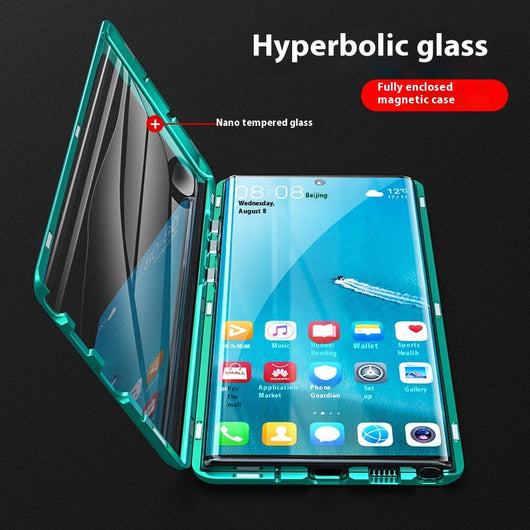 Funda Protectora Doble Cristal para Samsung S22 Ultra, S22+ y S21 con Marco Metálico - Image 3