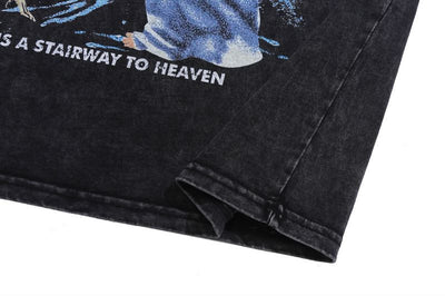 Camiseta Vintage Manga Larga Graffiti Retro Estilo Urbano para Hombre - Image 11