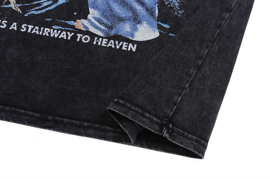 Camiseta Vintage Manga Larga Graffiti Retro Estilo Urbano para Hombre - Image 11