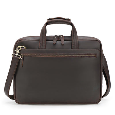 Maletín Ejecutivo de Cuero Crazy Horse Retro Ultradelgado para Hombre - Image 3