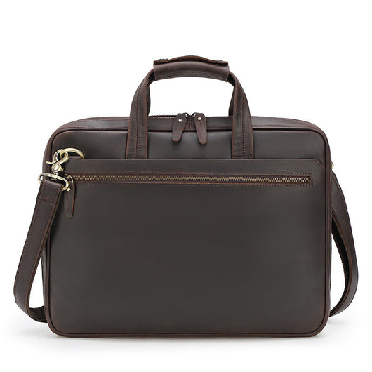 Maletín Ejecutivo de Cuero Crazy Horse Retro Ultradelgado para Hombre - Image 3