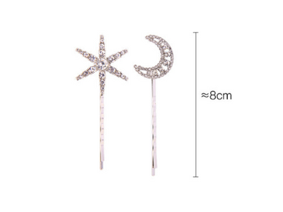Horquillas de Estrellas y Luna - Accesorios Elegantes para el Cabello - Image 5